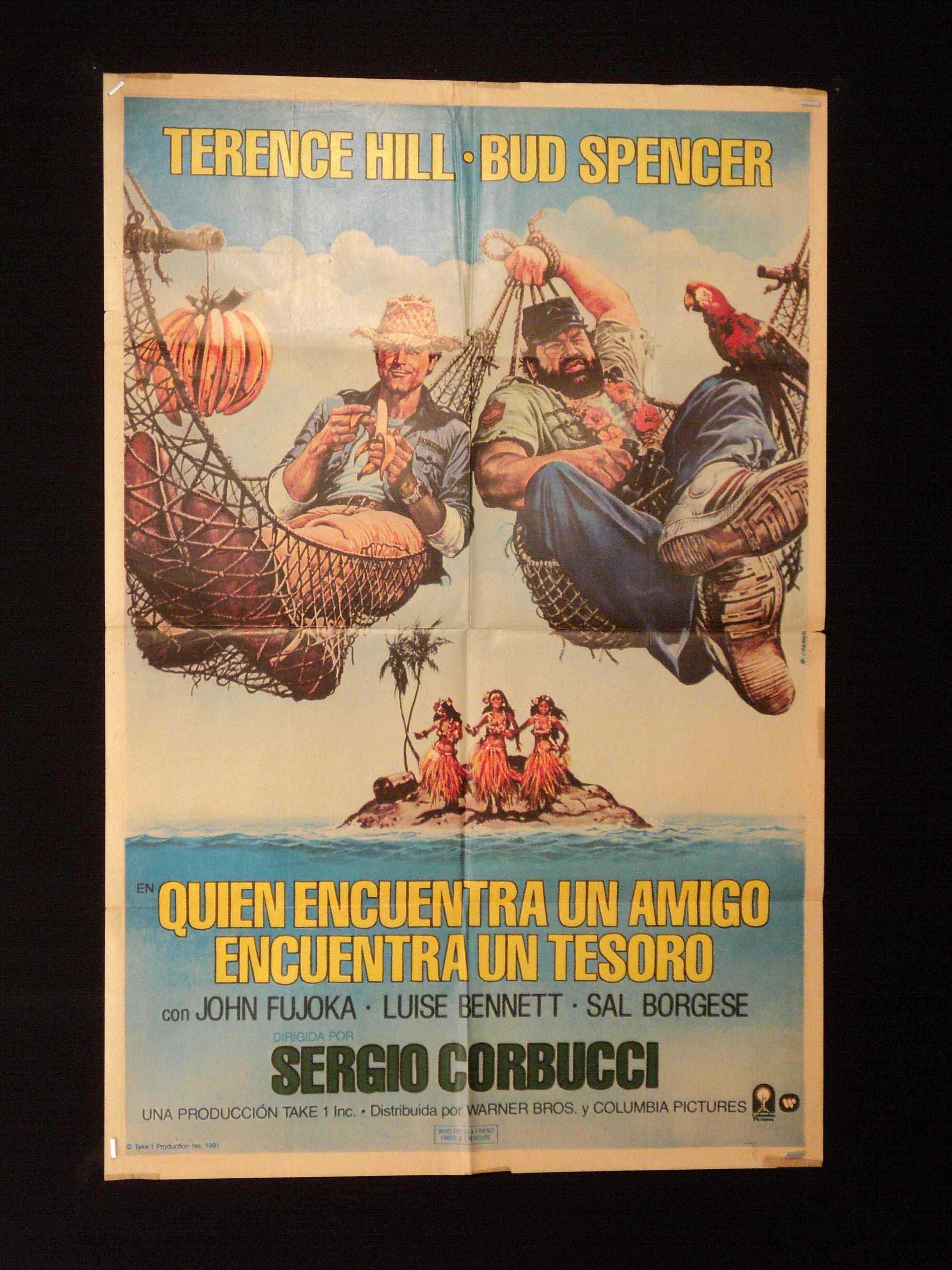 A FRIEND IS A TREASURE TERENCE HILL BUD SPENCER ARGENTINE 1sh MOVIE