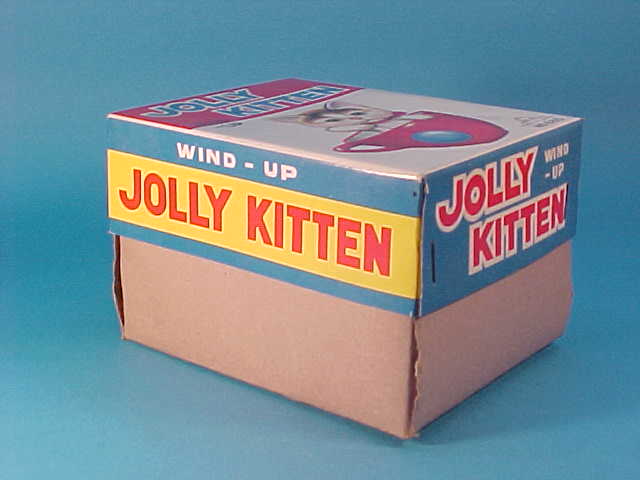 VINTAGE 2 (two) WIND UP CATS/KITTIES TOYS PLAYING w/ BALL