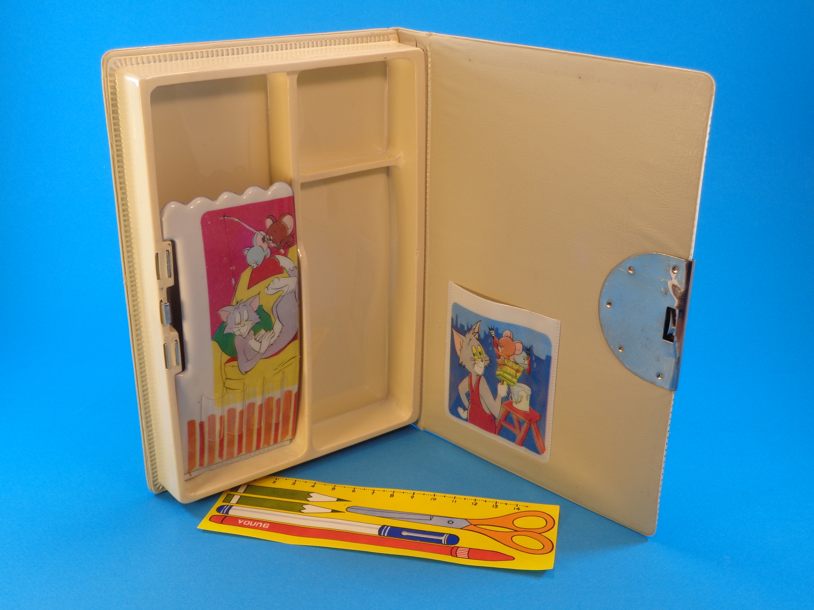 【1970s vintage】 マグ マグツリーセット 箱入り アメリカ VINTAGE TOM & JERRY MAGNETIC PENCIL BOX/CASE * MADE IN
