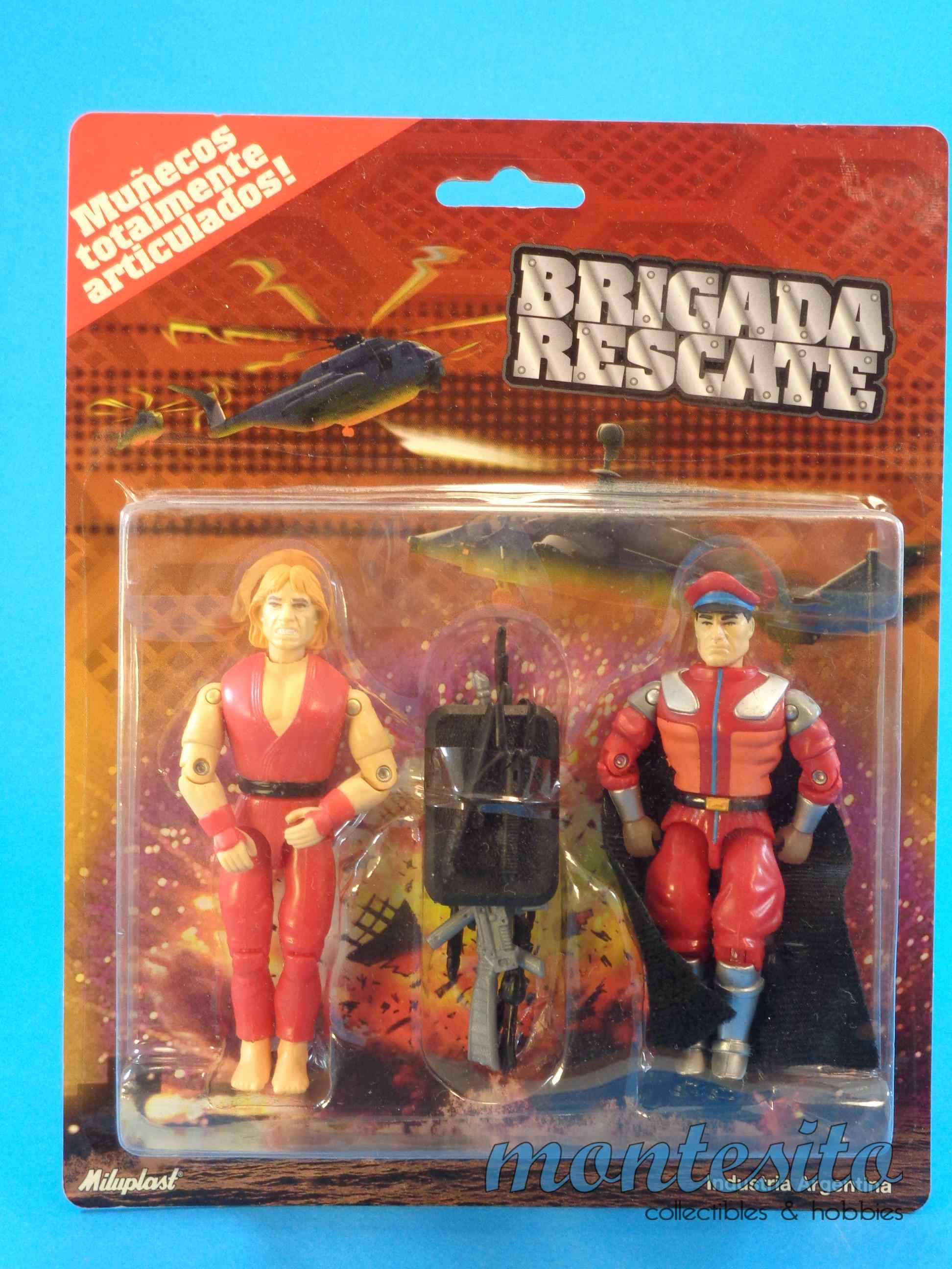GIJOE STREET FIGHTER * 6 FIGURE 3 CARDS * KEN MASTERS, BISON
