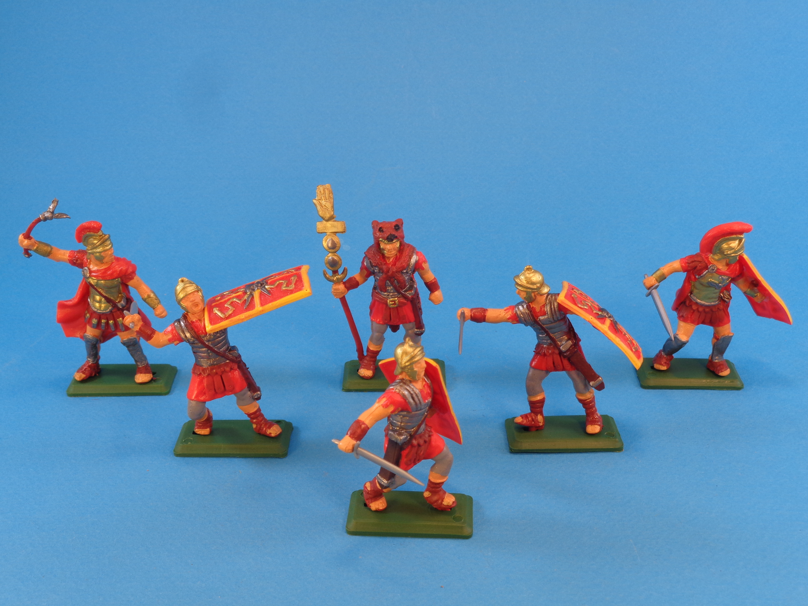 Lot Figurines En Plomb Romains - César, Marc Aurèle, Légat - Échelle 1/32 - Conté